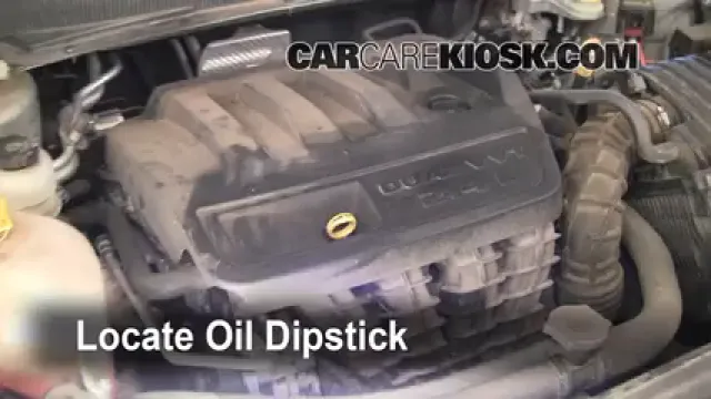 2007 Chrysler Sebring Limited 2.4L 4 Cyl. Oil Check Oil Level